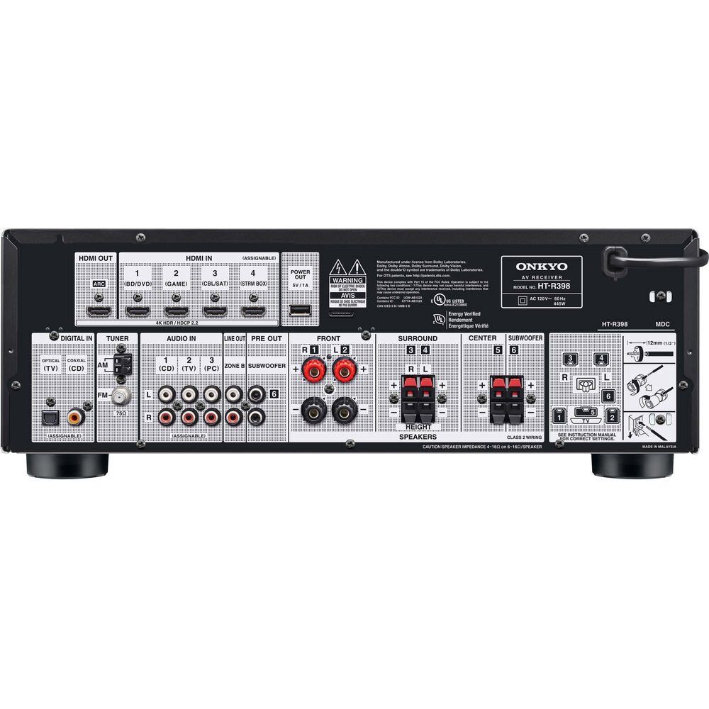 Home theater Onkyo HT-S3910 5.1 Bluetooth 4k - Imagem 3