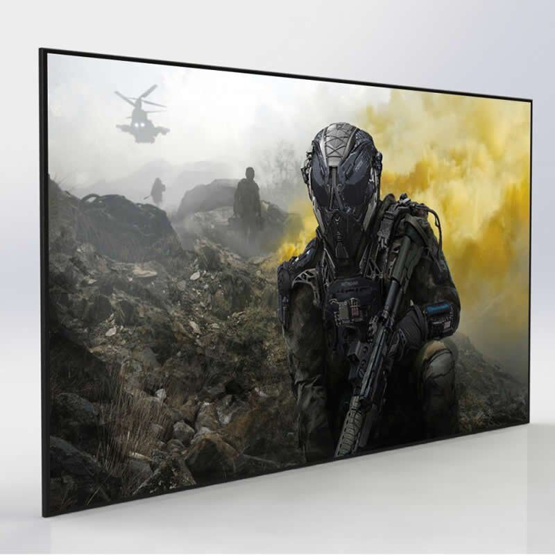 Tela fixa Projetelas Frame Slim 100FSW.BV 100" 16:9 - Black Vision