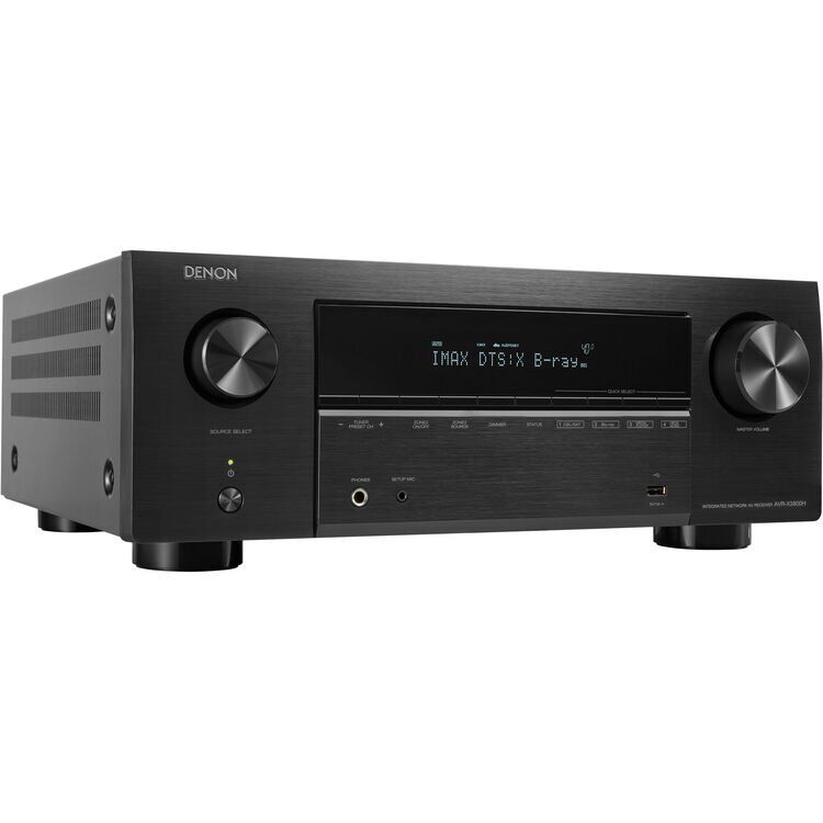 Receiver Denon AVR-X3800H 9.4 8K - Dolby Atmos - Vision - HDR10 eArc - 220V