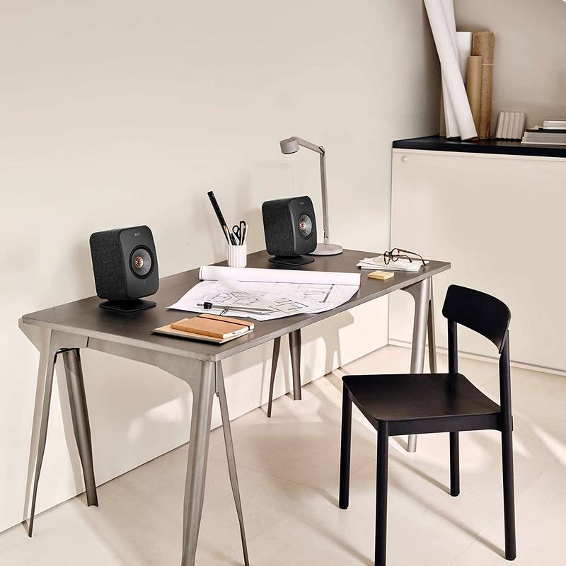 Caixa bookshelf amplificada KEF LSX II Wireless Carbon Black - Par - Imagem 5