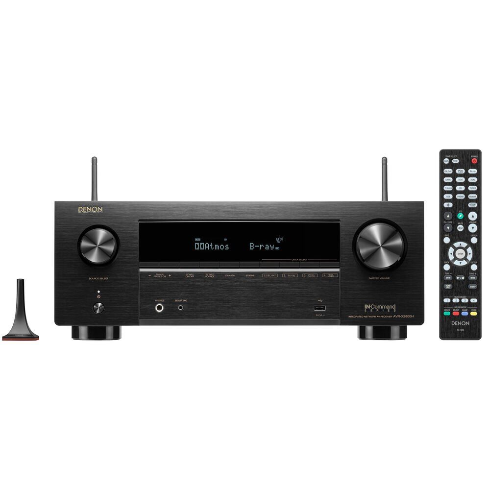 Receiver Denon AVR-X2800H 7.2 8K - Dolby Atmos - Vision - HDR10 eArc - 110V