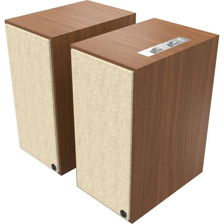 Caixa bookshelf amplificada Klipsch The Nines Walnut - Par - Imagem 2