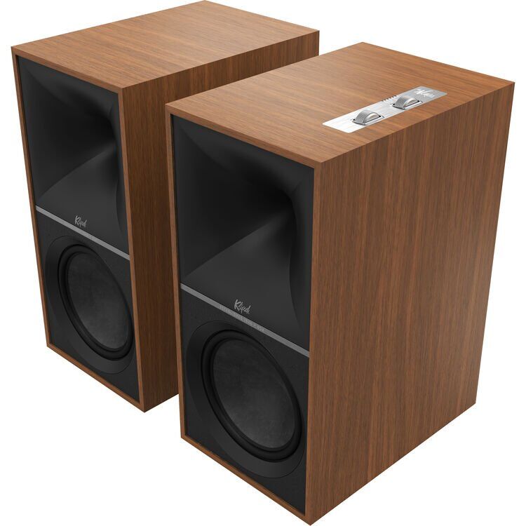 Caixa bookshelf amplificada Klipsch The Nines Walnut - Par
