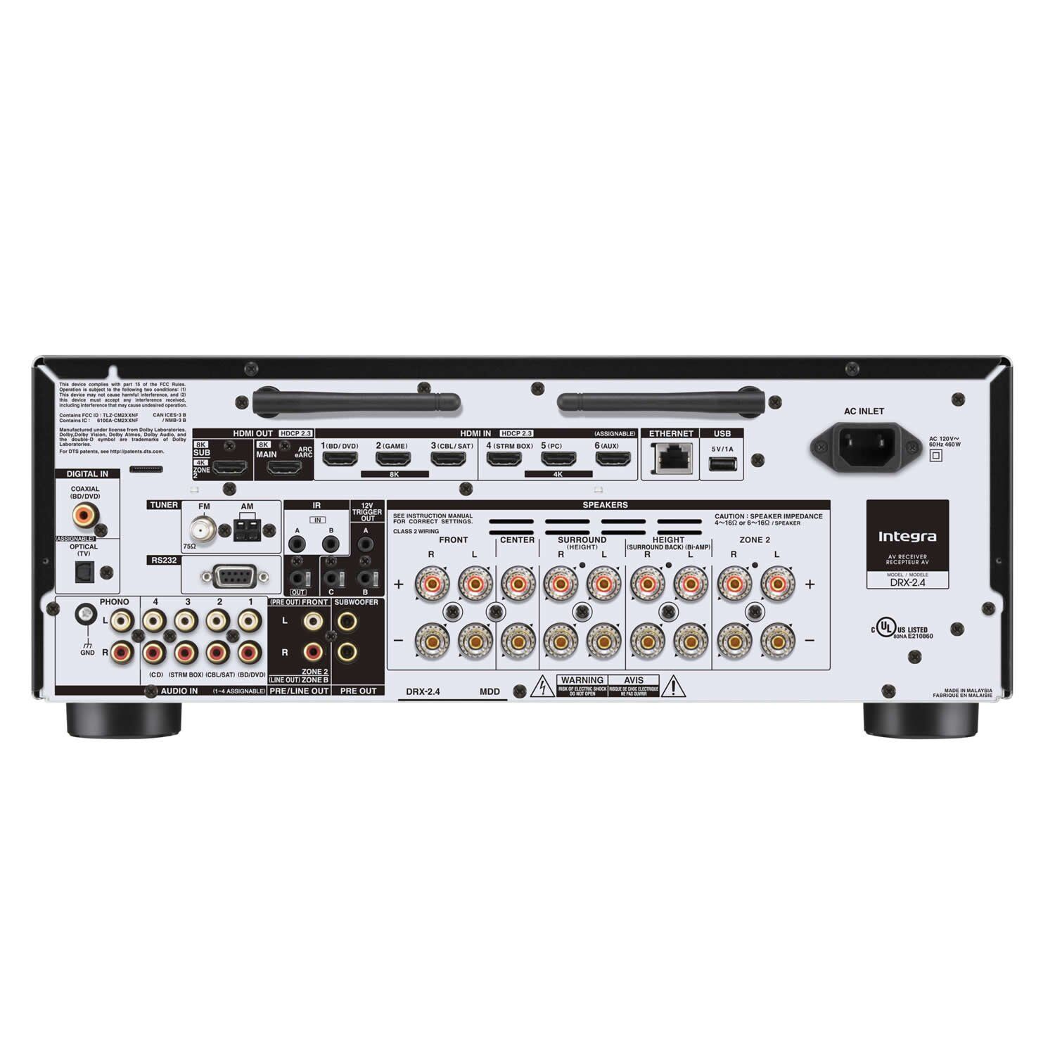 Receiver Integra DRX 2.4 7.2 8k Atmos - Imagem 3