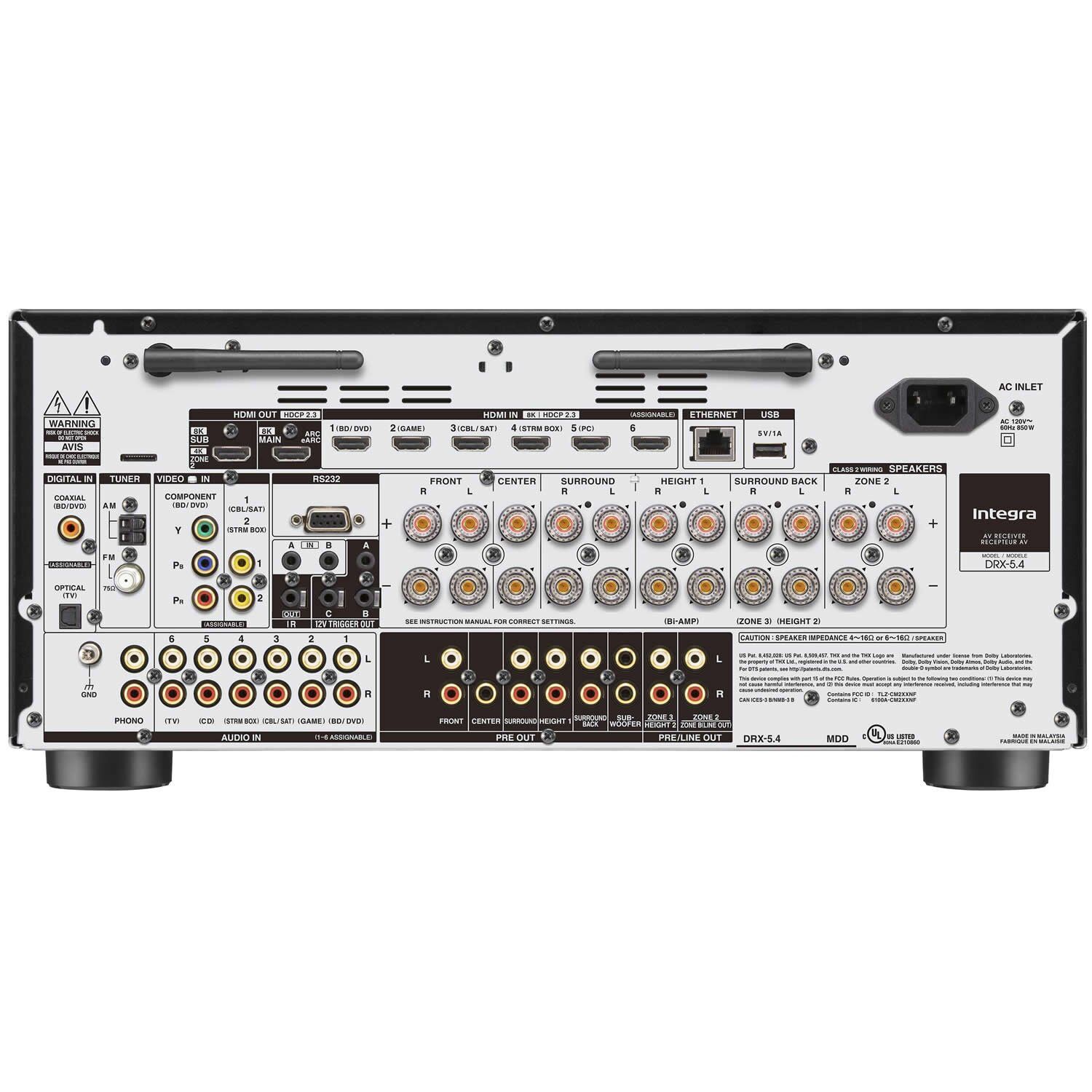 Receiver Integra DRX 5.4 - 9.2 Atmos THX 8k DiracLive - Imagem 3