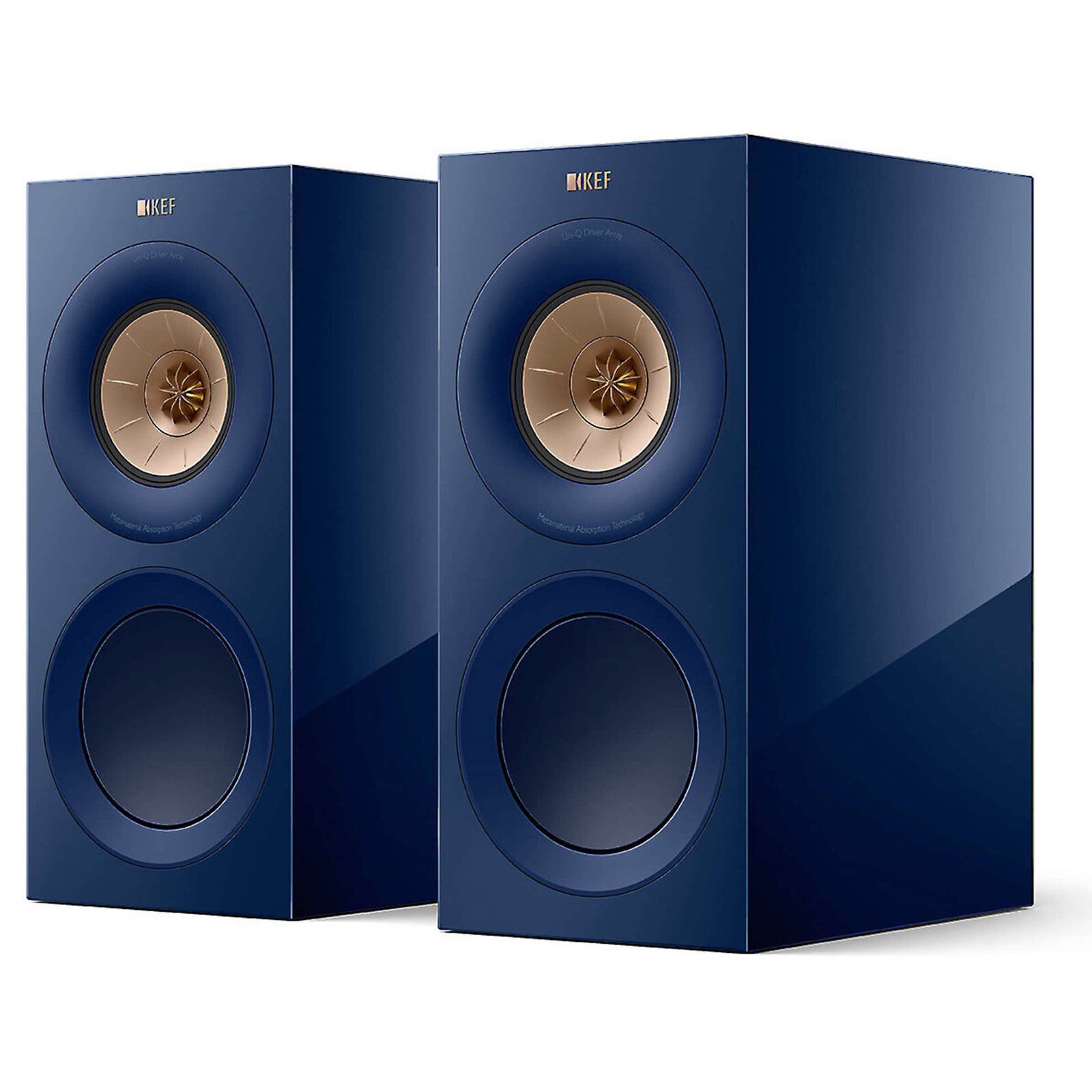 Caixa Bookshelf KEF R3 Meta Indigo Gloss - Par