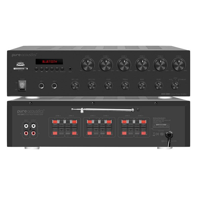 Amplificador Multiroom Pure Acoustics AVZ-6300 - 6 zonas - Imagem 3