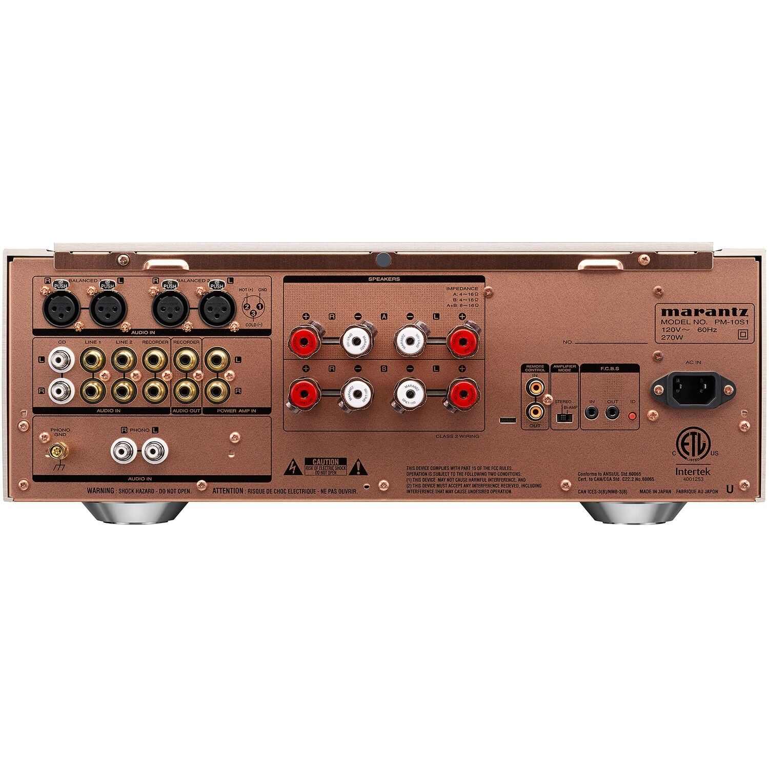 Amplificador integrado Marantz Reference PM-10 - Gold - Imagem 3